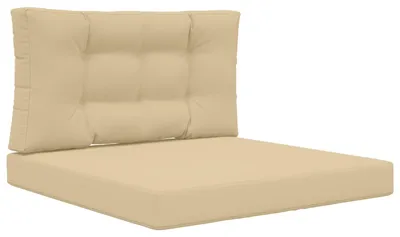 Produktbild von vidaXL Sofakissen für draußen Polyester Beige 80 x 80 cm