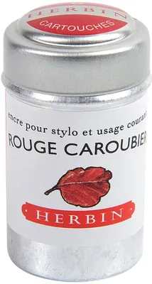 Image de J. Herbin boîte 6 cartouches rouge johannique 2ml pour stylo standard