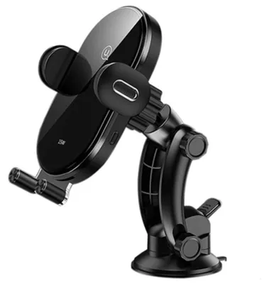 Produktbild von Usams Induktionshalterung Us-Cd131 15W Automatisch auf Glas/Armaturenbrett Schwarz/Schwarz Cd131Zj01