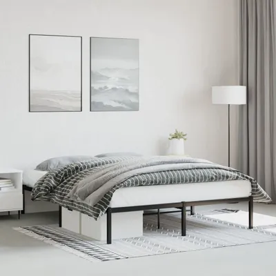 Immagine prodotto di Maison Exclusive - Struttura letto in metallo nero 160x200 cm