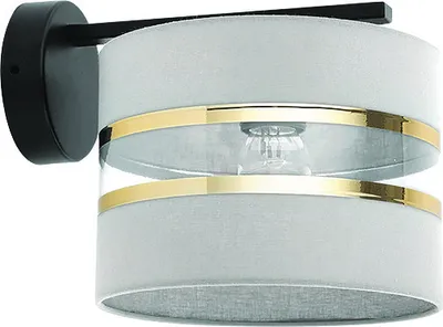 Immagine prodotto di Applique decorativa Sara nero-grigio 1xE27x15W in metallo, dimensioni: 19x20x25 cm, IP20, Sigma Lighting