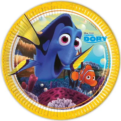 Produktbild von Pappteller "Finding Dory" | Ø23cm/8Stk.