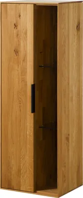 Produktbild von MASSIVMOEBEL24.DE Hängevitrine Wildeiche 46x38x132 natur geölt LINDAU #12