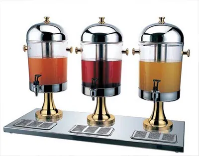 Produktbild von Getränkespender Saftspender Dispenser für Buffet/Catering 3 x 8L Retrodesign