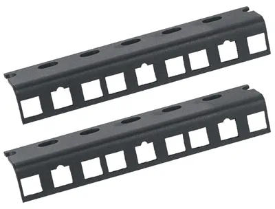 Rackschiene für 10 Zoll Serverschränke mit 3 Höheneinheiten von HMF in Schwarz