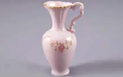 Produktbild von Karaffe Amis, rosa Porzellan, 9 cm, Blumen, Leander