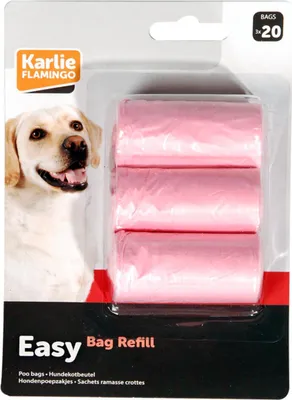 Produktbild von Karlie Easy Bag Hundekotbeutel 3 x 20 St. Plastik rosa