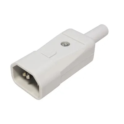 Obrázek produktu pro BACHMANN Konektor síťový IEC320 C14 samec, 250V/10A, na kabel, šedý (915.971) (19.07.0735)