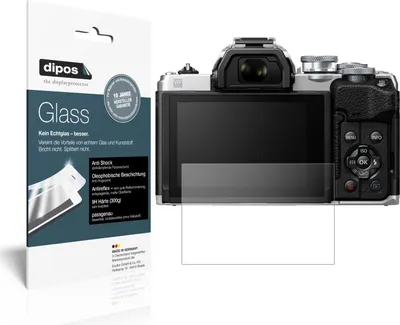 Produktbild von 2x Schutzfolie für Olympus OM-D E-M10 Mark IV matt - Anti-Shock 9H Folie dipos Glass Kunststoffglas
