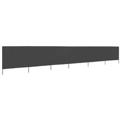 Zdjęcie produktu dla Parawan 6-skrzydłowy z tkaniny, 800 x 80 cm, szary