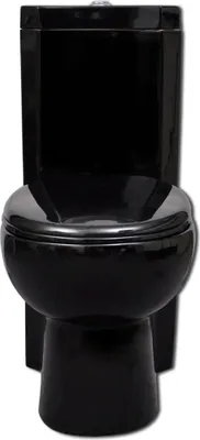 Immagine prodotto di Vaso WC in Vetroceramica da Bagno ad Angolo Nero