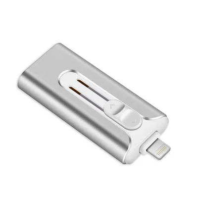 Obrázok produktu pre pamäťová karta 3 v 1 128 GB USB-C s rýchlym prenosom dát, micro USB kľúč pre mobilný telefón, pamäťová karta pre mobilný telefón - DATAFLEX Silver