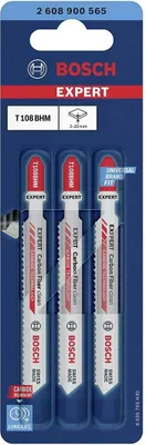 Zdjęcie produktu dla Bosch 2 608 900 565, Ostrze wyrzynarki, Płyta pilśniowa, Plastik, Węglik, Niebieski, 2,2 mm, 2 cm