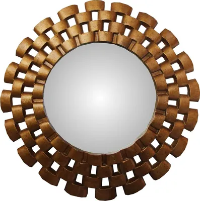 Image de Casa Padrino Miroir mural baroque rond doré antique diamètre d'environ 78 cm - miroir antique