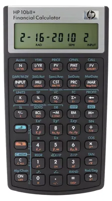 Produktbild von Finanzrechner HP 10bII+ schwarz, programmierbar, Batterie