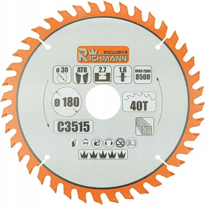 Produktbild von RICHMANN Kreissägeblatt Hartmetall für Holz 450mm 60Z