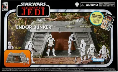 Produktbild von Hasbro Star Wars VI Vintage Collection Playset Endor Bunker mit Endor Rebel Commando (Scout Trooper Disguise)