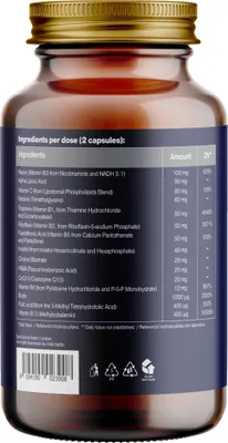 Produktbild von BrainMax Aktivierter B-Komplex, 90 Gemüsekapseln