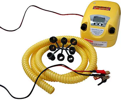 Produktbild von Elektrische Luftpumpe für Schlauchboote: 12V  LCD Display und Abschaltfunktion