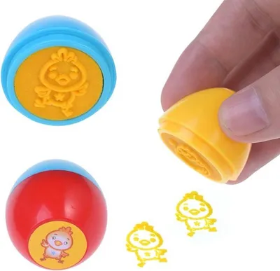18-teiliges Stempelset mit Ostereiern und 10 Stickern für Kinder - Kreative Osterdekoration und Selbstgestalten für Kinder