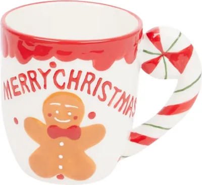 Produktbild von Weihnachtsbecher Becher Kaffebecher Tasse Weihnacht Griff Zuckerstange