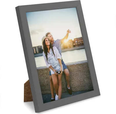 Produktbild von Bilderrahmen Fotorahmen Kunststoff grau 18x24