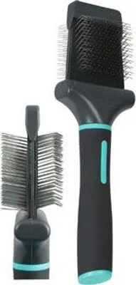 Image de Brosse flexible double face ANAH. S pour chiens Zolux