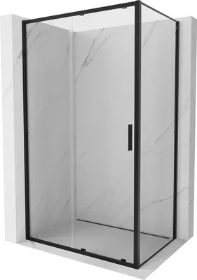 Zdjęcie produktu dla Mexen Exo kabina prysznicowa rozsuwana 200 x 95 cm, transparent, czarna - 8151-200-095-70-00