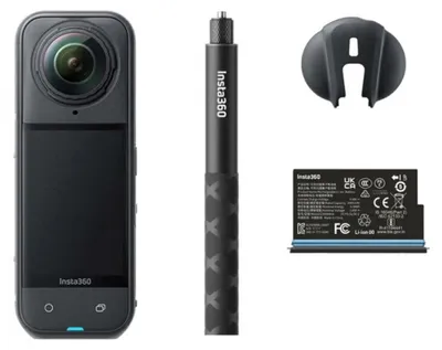 Obrázek produktu pro Insta360 X5 Starter Bundle, 8K Ultra HD, 72 MP, 120 fps, Wi-Fi, Bluetooth, 2400 mAh