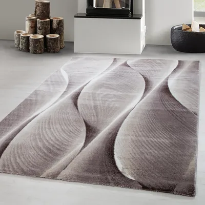 Image de Carpetsale24 Tapis Moderne pour Salon Design Abstrait Poils Courts Doux et Facile à Entretenir Confortable, Taille: 80x150 cm