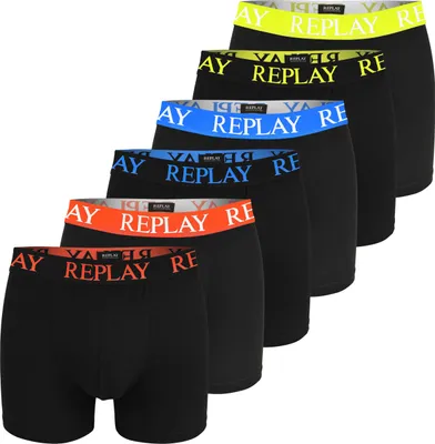 Produktbild von Replay 6er Pack Boxershorts Für Herren - Unterhosen Set Männer Aus Baumwolle, Gr. XL