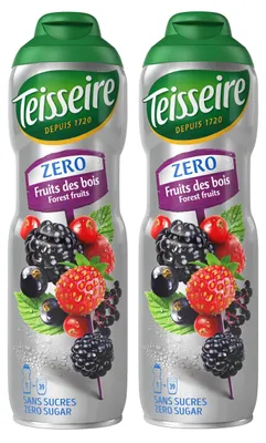 Produktbild von Teisseire Sirup Zero Waldfrüchte 600ml für Cocktails (2er Pack)