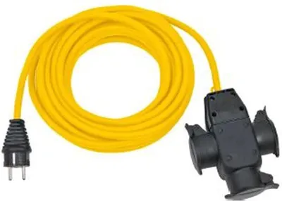 Produktbild von Brennenstuhl BREMAXX-Baustellen-Verlängerungskabel, IP44, mit 3-fach Gummikupplung, Bund mit 10m, 1 Stk.