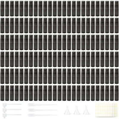 150 Parfümzerstäuber 2 ml schwarz aus Kunststoff