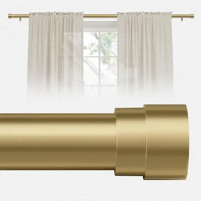 Zdjęcie produktu dla Elastyczny karnisz w kolorze złotym, 76–230 cm