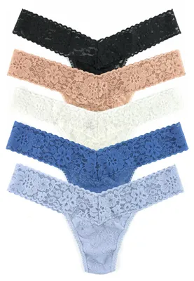 Produktbild von Tägliche Spitzen-Tangas für Damen im 5er-Pack