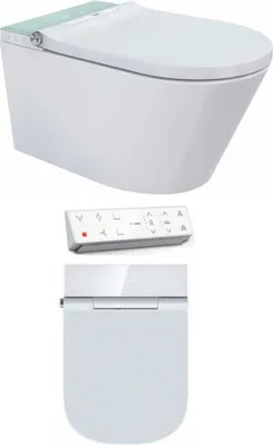 Produktbild von Beitz & Walz AqvaCeramica Dusch-WC Wand Tiefspüler spülrandlos 596 x 370 mm - weiß -