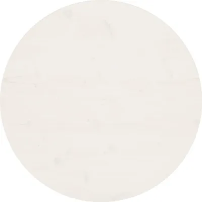 Produktbild von Eleganten-Stil Tischplatte Weiß Ø70x2,5 cm Massivholz Kiefer DE79500