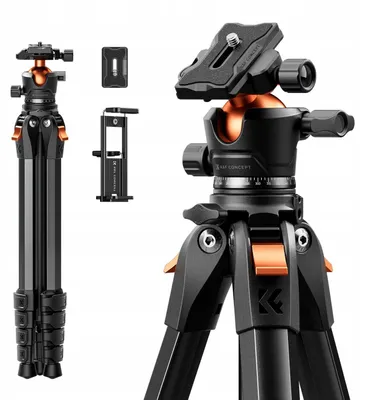 Immagine prodotto di Treppiede foto-video da 162 cm e 10 kg con testa 3D Arca-Swiss K&F per smartphone, tablet e fotocamere / KF09.170