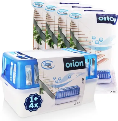 Obrázok produktu pre Orion | Odvlhčovač vzduchu - XXL Ultra Fresh - 5 vložiek v sade - Bez zápachu - Do 50 m²