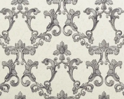 Produktbild von EDEM 9085-27 Barock Vliestapete Floral schimmernd weiß silber grau 10,65 m2