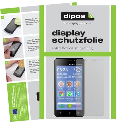 Produktbild von 6x Schutzfolie für Switel eSmart M2 matt Displayschutzfolie Folie Display Schutz