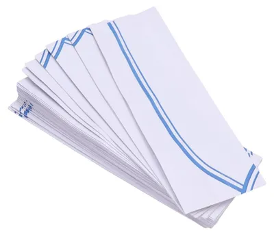 40er-Pack Einweg-Kochmützen aus Papier, blau, hautfreundlich