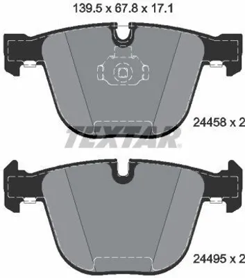Produktbild von TEXTAR Bremsbeläge Satz Hinten für BMW X5 (E70) 2445801