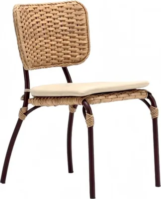 Produktbild von Hochwertig Terrasse Stuhl Braun Luxus Modern Stühle stilvoll Rattan Stil