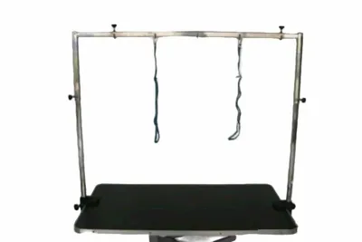 Produktbild von Doppelter Pflegearm Halterung für Trimmtisch - Geeignet für Tischplatten bis zu 140 cm Dicke