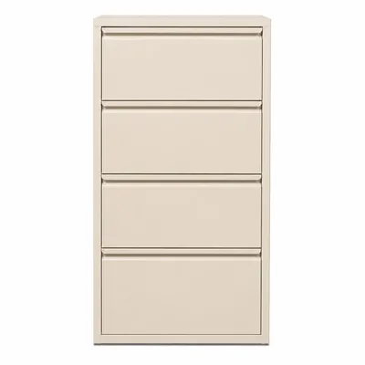 Produktbild von Alveon Schuhkipper Metall 4 Klappen schmal 51 x 15 x 141 cm - Creme