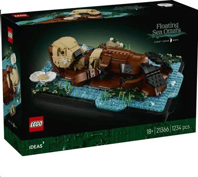 Obrázek produktu pro LEGO Ideas Plavající mořské vydry, Sada na stavění, 18 rok/roky, Plast, 1234 kusů, 1,53 kg