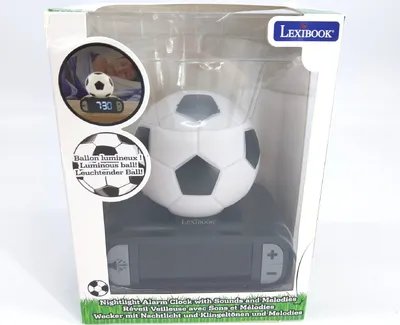 Image de Réveil avec veilleuse Ballon de football en 3D