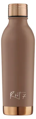 Image de Root7 - Bouteille Isotherme 500 ml - 20 h chaud, 30 h froid, double paroi isolante, étanche, sans BPA - Gourde Isotherme Cappuccino